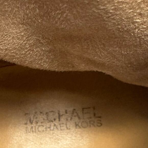 MICHAEL KORS Gray Leather Heeled Booties Boots Size 6.5 - Picture 10 of 10